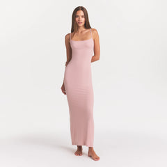SOFT LOUNGE LONG SLIP DRESS | MORGANITE