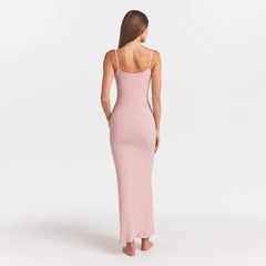 SOFT LOUNGE LONG SLIP DRESS | MORGANITE