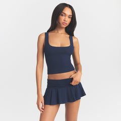 COTTON RIB TANK | NAVY