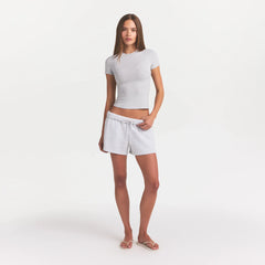 COTTON JERSEY T-SHIRT | LIGHT HEATHER GREY