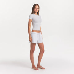 COTTON JERSEY T-SHIRT | LIGHT HEATHER GREY