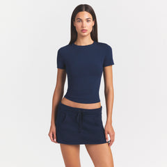 COTTON JERSEY T-SHIRT | NAVY