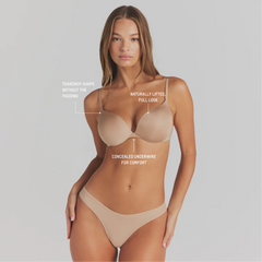 SKIMS ULTIMATE TEARDROP T-SHIRT BRA | CLAY