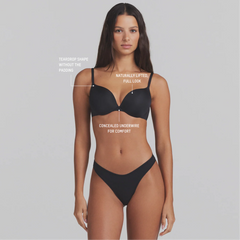 SKIMS ULTIMATE TEARDROP T-SHIRT BRA | ONYX