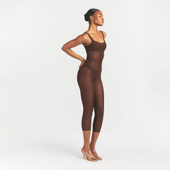 POWER MESH SHAPEWEAR CATSUIT | COCOA