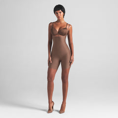 SKIMS BODY CORE SCULPT OPEN BUST MID THIGH BODYSUIT | JASPER