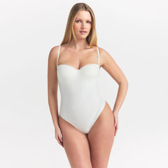 SKIMS BODY UNDERWIRE THONG BODYSUIT | IVORY