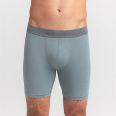 SKIMS COTTON MENS 5" BOXER BRIEF | SKY