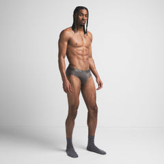 SKIMS STRETCH MENS BRIEF | GUNMETAL