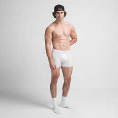 SKIMS COTTON MENS 3" BOXER BRIEF | CHALK