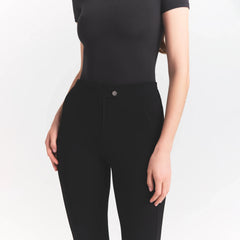 THE ESSENTIAL COLLECTION ZIP FRONT LEGGING | OBSIDIAN