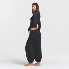 VOILE SLEEP BALLOON PANT | ONYX