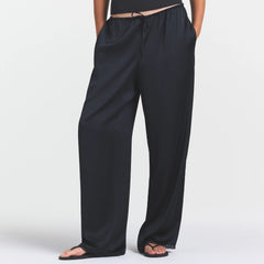 WOVEN SHINE LACE PANT | ONYX