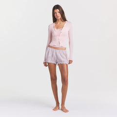 VOILE SLEEP BLOOMER SHORT | LIGHT LILAC