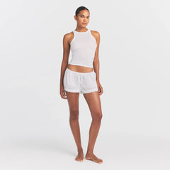VOILE SLEEP BLOOMER SHORT | SNOW