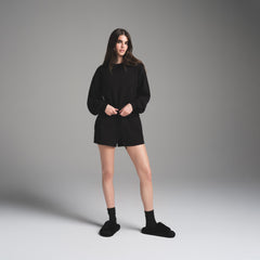 COTTON FLEECE SHORT | ONYX