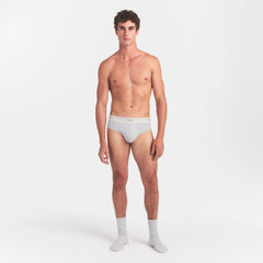 SKIMS COTTON RIB MENS BRIEF | LIGHT HEATHER GREY