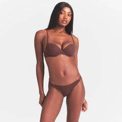 EVERYDAY COTTON T-SHIRT BRA | COCOA HEATHER
