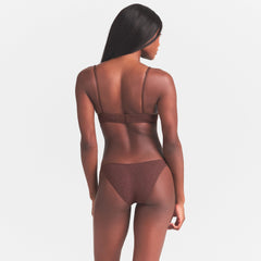 EVERYDAY COTTON T-SHIRT BRA | COCOA HEATHER