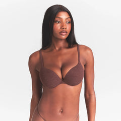 EVERYDAY COTTON ULTIMATE TEARDROP PUSH-UP BRA | COCOA HEATHER