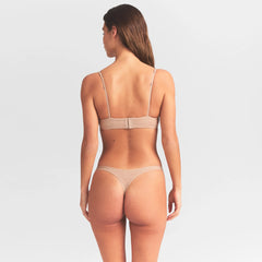 EVERYDAY COTTON UNLINED DEMI BRA | CLAY HEATHER