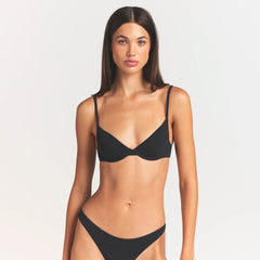 EVERYDAY COTTON UNLINED DEMI BRA | ONYX