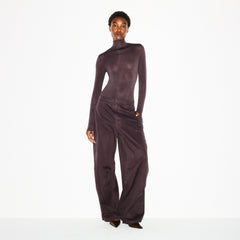 SHEER MODAL LONG SLEEVE TURTLENECK BODYSUIT | PHOENIX