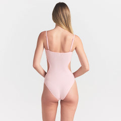 COTTON RIB CUT OUT BODYSUIT | CHERRY BLOSSOM