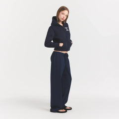 HEAVYWEIGHT CREPE STRAIGHT LEG PANT | NAVY