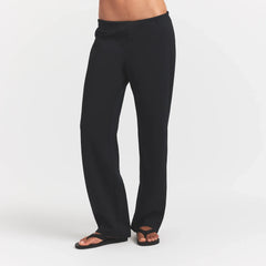 HEAVYWEIGHT CREPE STRAIGHT LEG PANT | OBSIDIAN