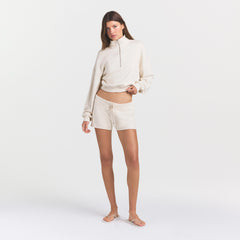 DRAPEY FRENCH TERRY SHORT | BUFF