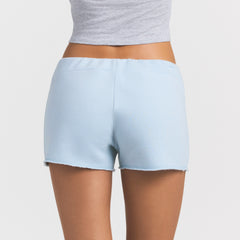 DRAPEY FRENCH TERRY SHORT | POWDER BLUE