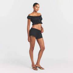 POPLIN APPAREL SHORT | ONYX