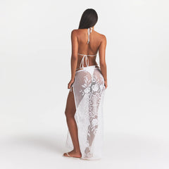 LACE COVER-UPS LONG SKIRT | SNOW
