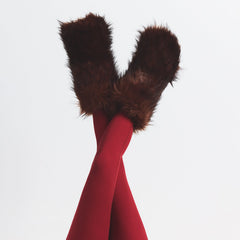 FAUX FUR BOOT | COCOA