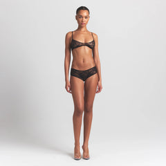 STRETCH LACE HIPSTER | SOOT