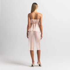 SKIMS ROMANCE TIE SIDE MIDI SKIRT | PRIMROSE
