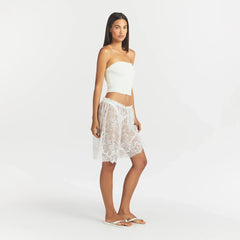 ULTRA FINE LACE LONG SHORT | MARBLE