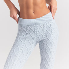 SWEATER KNITS CABLE KNIT LEGGING | ZEN BLUE