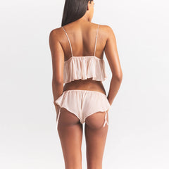 SKIMS ROMANCE BABYDOLL TOP AND GARTER HIPSTER SET | PRIMROSE