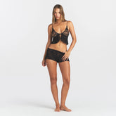 STRETCH LACE BABYDOLL AND SHORT SET | SOOT