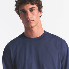 HEAVYWEIGHT COTTON MENS RELAXED LONG SLEEVE T-SHIRT | DAMSON