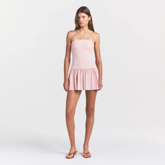 POPLIN APPAREL MINI TUBE DRESS | DUSTY PINK