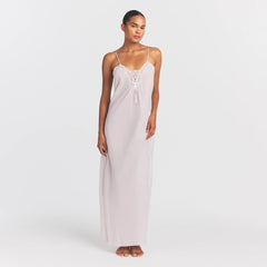 VOILE SLEEP LONG DRESS | LIGHT LILAC