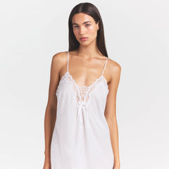 VOILE SLEEP LONG DRESS | SNOW