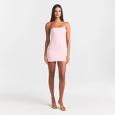 COTTON JERSEY MINI TUBE DRESS | CHERRY BLOSSOM