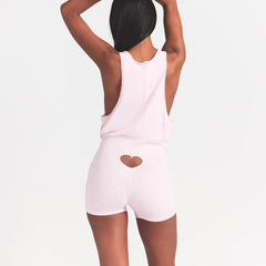 WORN IN JERSEY HEART ONESIE | BABY PINK