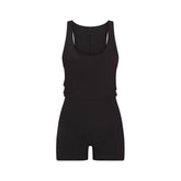 WORN IN JERSEY HEART ONESIE | WASHED ONYX