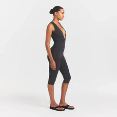 OUTDOOR DEEP PLUNGE ONESIE | WASHED ONYX