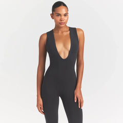 OUTDOOR DEEP PLUNGE ONESIE | WASHED ONYX